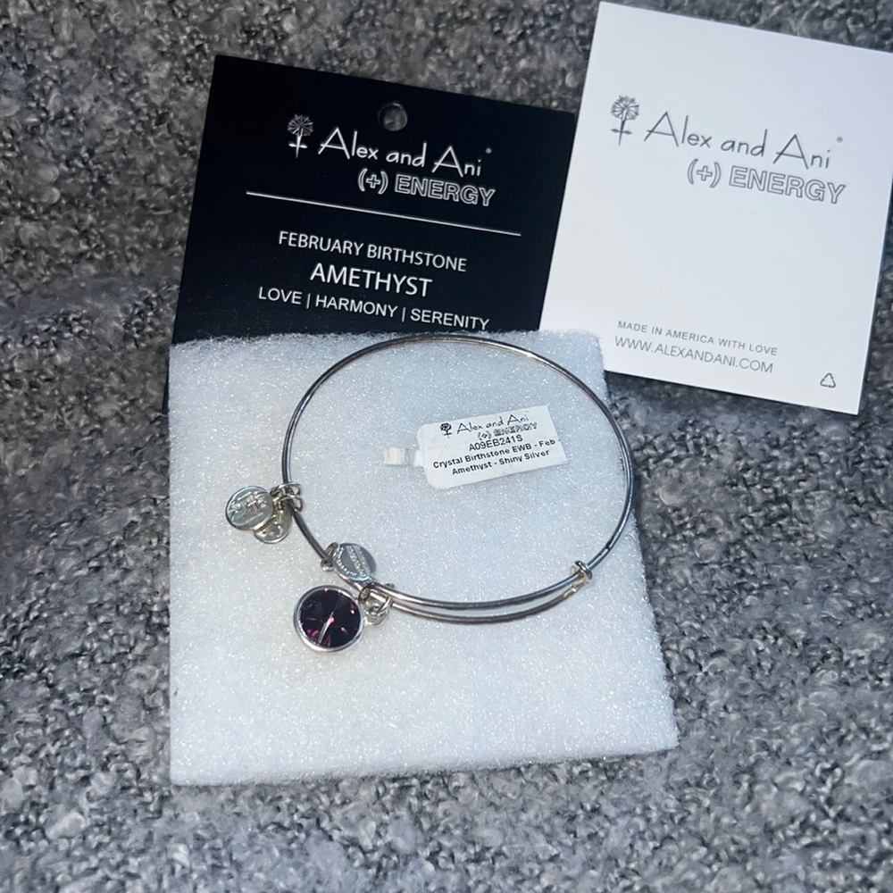 Alex and Ani Amethyst bracelet